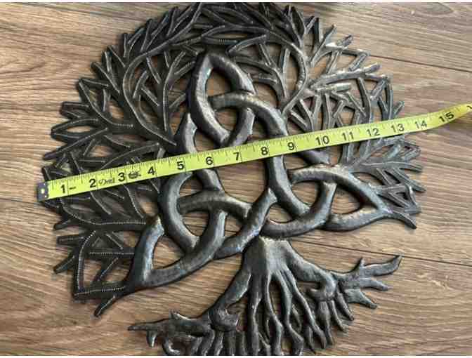 Celtic Trinity Knot/Tree of Life| Haitian Metal Wall Art