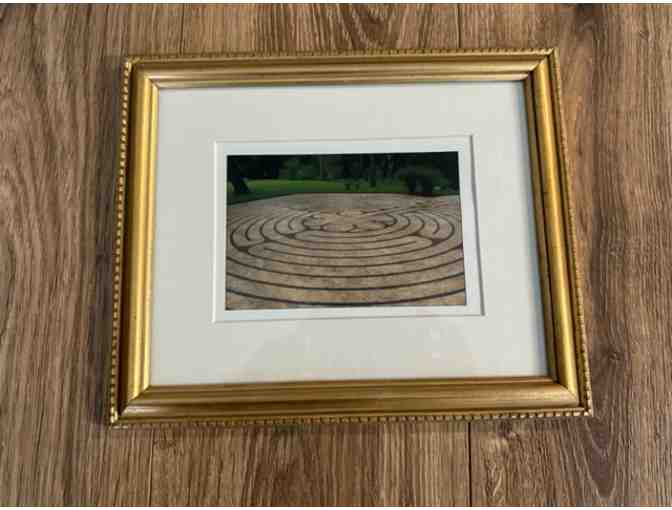 Framed Outdoor Labyrinth Photo