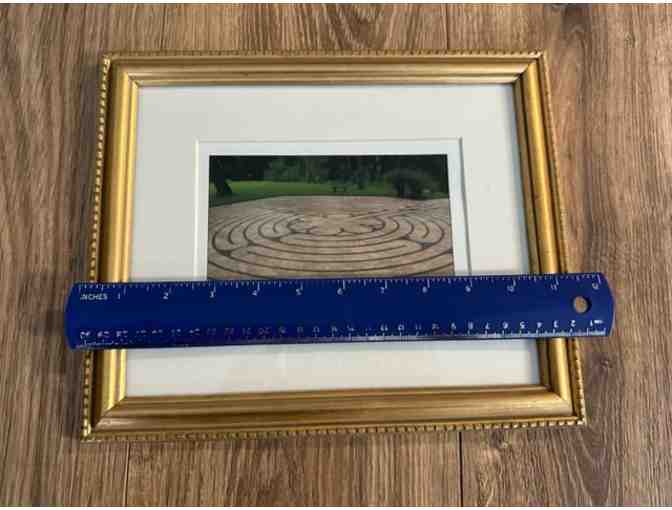 Framed Outdoor Labyrinth Photo
