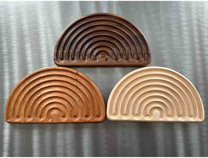 Click Quick (Oct-3): Rainbow Labyrinth Board (Cherry Wood)