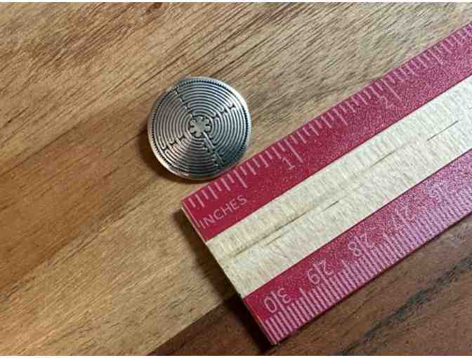 Chartres Labyrinth Scarf Pin | A Fine Jewelry Piece, by Chuck Hunner