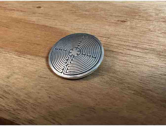 Chartres Labyrinth Scarf Pin | A Fine Jewelry Piece, by Chuck Hunner