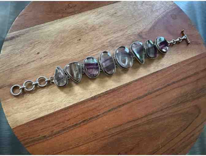 Fluorite & Silver Bracelet | Simply Stunning