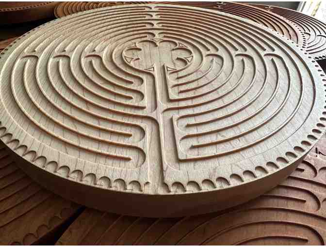 Created for our 2024 Auction | Maple Wood Labyrinth | 10-inch