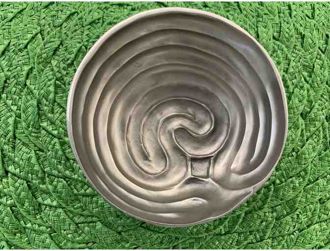 Pewter Labyrinth Bowl