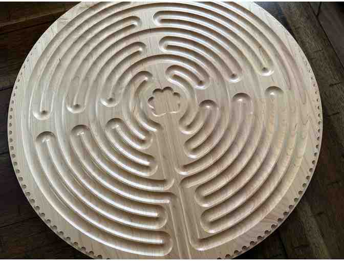 Large Chartres Wooden Labyrinth | Engraved