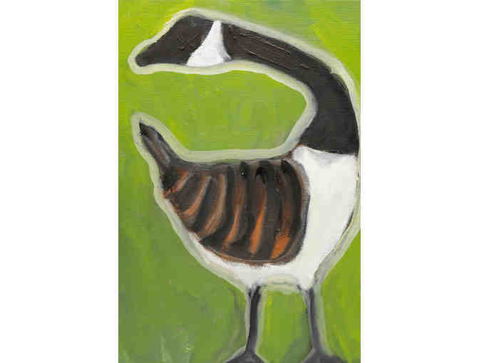 Canada Goose Painting by Esther Koslow