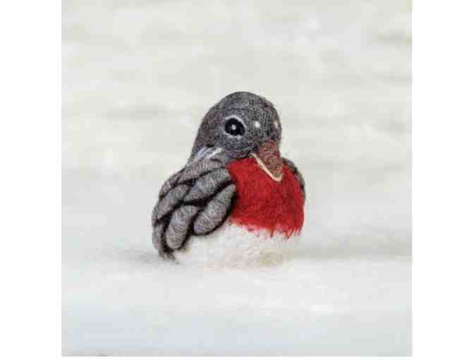 Handcrafted Robin Felt Ornament - Photo 2