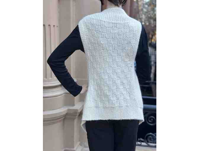 Hand-knitted merino wool vest